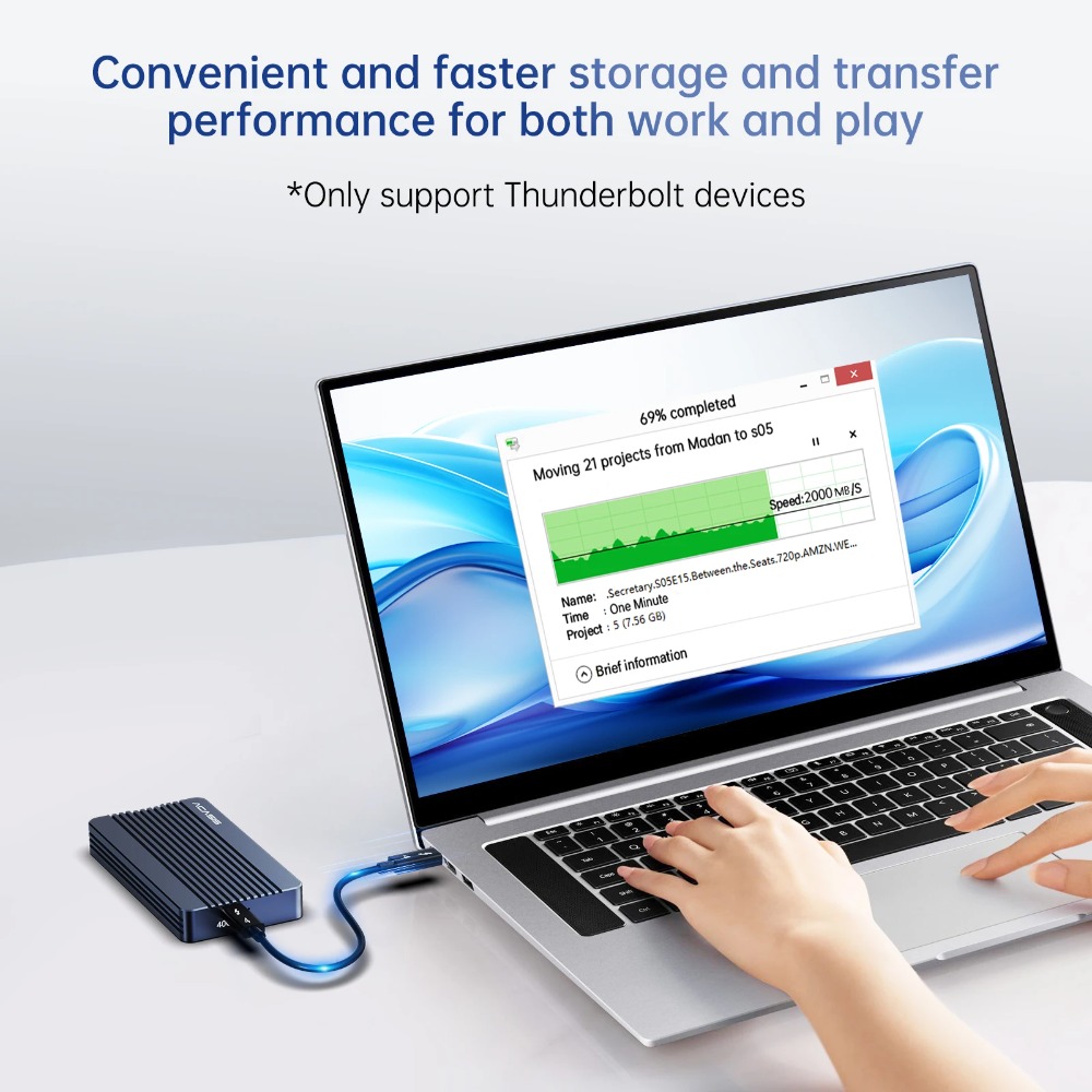 ACASIS 40Gbps M.2 NVMe SSD Caj - 8Tb M2 Nvme Ssd reseña y precio